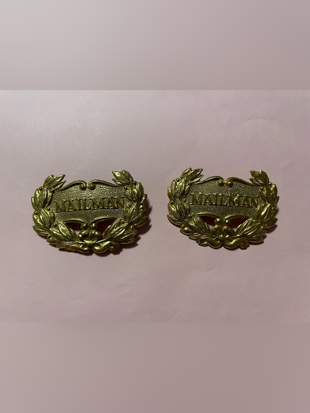 Vintage Mailman Badge Brooch #0179 you get both - Picture 5 of 11